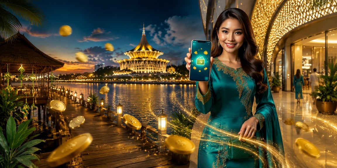 Suasana pertaruhan bola sepak di Kuching sempena Hari Raya